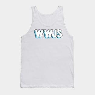 what would jesus say (blue) Tank Top